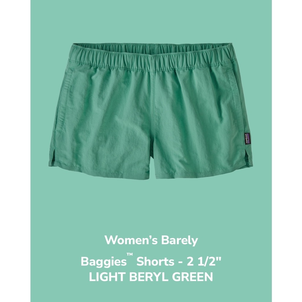 Patagonia Women's Barely Baggies Shorts - Light Green